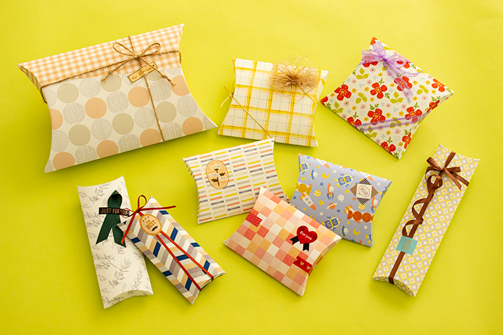 Different types of packaging pillow boxes for gift items