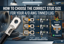 How to Choose the Correct Stud Size for Your 4/0 AWG Tinned Lug 4/0 AWG Tinned Lug