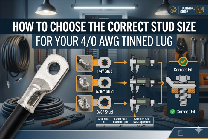 4/0 AWG Tinned Lug